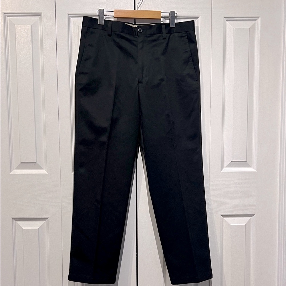 Dockers Men’s Black Straight Fit Cotton Pants Size‎ 34x30